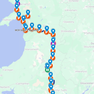 Welsh Castles 209 mile 20 Stage Relay @ Caernarfon to Cardiff
